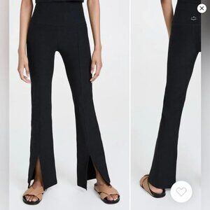Beyond Yoga Split Hem Flare Make The Cut Pants, Black